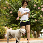 Reflective Waist Pouch Hands Free Dog Leash for Runners, Joggers and Walkers.