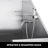 VEVOR 50 Inch Electric Pet Dog Grooming Tub With High Pressure Sprayer Stainless Steel Electric Lift Dog Wash Bath Tub