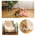 Fluffy Plush Sherpa Blanket for Dogs Cats Pets Blanket. Machine Washable. Various Colors and  Sizes.