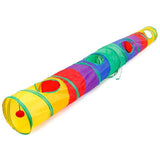 Colorful Cat Tunnel Collapsible Tube Play Toy