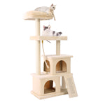 Multi-Level Cat Tree With Cozy Perches and Toys 
69" Tall Sturdy Perches and Hammock