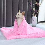 Fluffy Plush Sherpa Blanket for Dogs Cats Pets Blanket. Machine Washable. Various Colors and  Sizes.