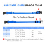 MASBRILL LED Dog Cat Pet Collar Luminous Waterproof Safety Glow Flashing Various Colors