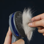 Self Cleaning Slicker Brush for Dogs and Cats Tangled Hair