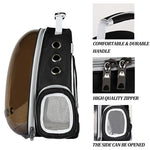 Portable Breathable Pet Carrier Backpack for Cat and Small Dog 
Transparent Space Pet Backpack