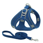 Pet Dog Cat Training Chest Harness with Reflective Collar. Various Colors