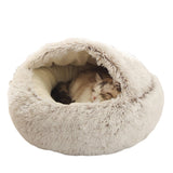 New Style Warm and Soft Round Plush Bed for Cats and Dogs