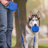 Pet Dog Leash with Built-in Water Bottle and Bowl