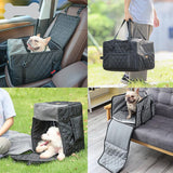 3-in-1 Pet Dog Cat Puppy Travel Carrier Seat Cover Pad Travel Hammock Waterproof