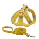 Pet Dog Cat Training Chest Harness with Reflective Collar. Various Colors