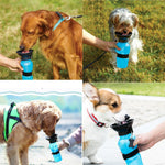 Squeezable Water Bottle Bowl For Dogs Puppies Cats Easy for Traveling, BPA Free, Leak Proof, Great 
for Outdoor Hiking, 17 ounces and Dishwasher Safe