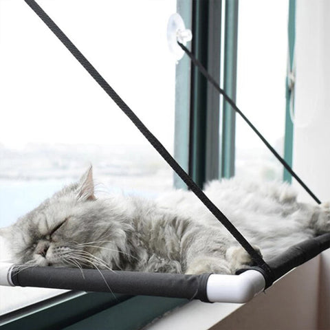 Cat Hammock Window or Wall Soft Breathable Mesh Material Bed with Suction Cups