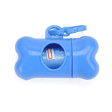 Pet Dog Poop Bag Dispenser, Dog Poop Bag Holder, Bone Shape Dispenser with Bags