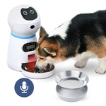 Automatic Timed  3.5L Capacity Cat and Dog Feeder with Voice Recorder and Stainless Steel Bowl