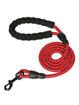 Pet Leash Reflective Strong Dog Leash 4.9 ft Long With Comfortable Padded Handle Heavy Duty Training Durable Nylon Rope Leashes