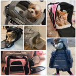 Airline Approved Pet Carrier Bag  For Dogs and Cats With Mesh  Windows