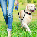 Dog Puppy Retractable Leash with Collapsible Bowl and Poop Bags