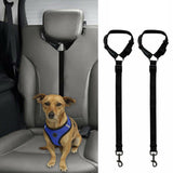 Adjustable Car Headrest Seat Belt Harness for Dog Safety   A Dog Car Travel Leash Seatbelt  Dog Car Seatbelt