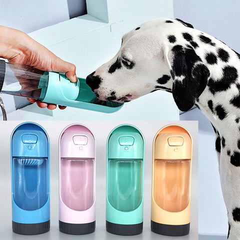 Portable Dog Water Bottle with and without Filter, Leak Proof Portable Puppy Water Dispenser with Drinking Feeder for Pets Outdoor Walking, Hiking....