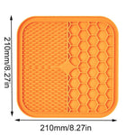 Pet Lick Pad Slower Feeder Pad Cats Dog Mat Feeding Cats Dogs Licking Mat Pet Bathing Distraction Pads Silicone Food Dispenser