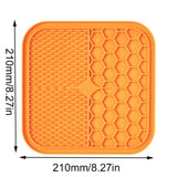 Pet Lick Pad Slower Feeder Pad Cats Dog Mat Feeding Cats Dogs Licking Mat Pet Bathing Distraction Pads Silicone Food Dispenser