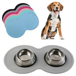 Pet Dish Mat Cloud Shaped Silicone, Non-Slip Feeding Mat for Dogs Cats and Pets