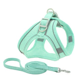 Pet Dog Cat Training Chest Harness with Reflective Collar. Various Colors