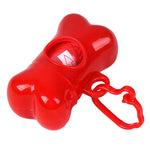 Pet Dog Poop Bag Dispenser, Dog Poop Bag Holder, Bone Shape Dispenser with Bags