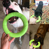 Interactive Dog Toy Training Ring Resistant for Dogs Puppies also Flying Discs Bite Ring Toy for Small Dogs