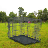 US Warehouse 30" Pet Kennel Cat Dog Folding Steel Crate Animal Playpen Wire Metal