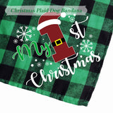 2 Piece Christmas Holiday Bandanas For Small and Medium-sized Dogs Cats Pets
Also, MY FIRST CHRISTMAS is available