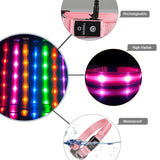 MASBRILL LED Dog Cat Puppy Pet Waterproof Collar USB Rechargeable Various Colors