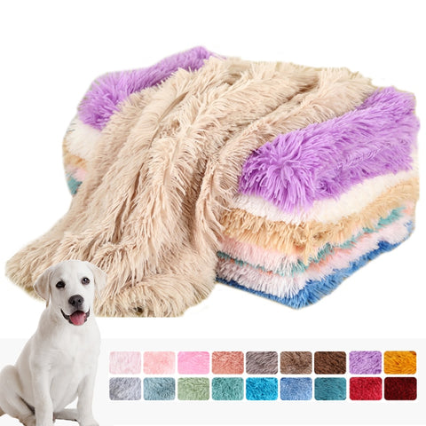 Fluffy Plush Sherpa Blanket for Dogs Cats Pets Blanket. Machine Washable. Various Colors and  Sizes.