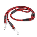 4' Nylon Double Dog Leash One Drag Braided Tangle For Walking and Training