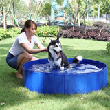 Foldable Pet Swimming Pool Portable Outdoor Pet Bathing Tub  & Cooling Kiddie Pool