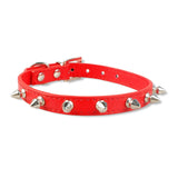 Spike Studded Leather Collars for Cool Cats and Dogs