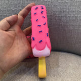 Teeth Cleaning Dog Chewing Toy Ice Cream Squeaky Sound Rubber Pet Dog Puppy Pet Playing