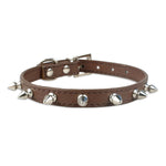 Spike Studded Leather Collars for Cool Cats and Dogs