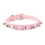 Spike Studded Leather Collars for Cool Cats and Dogs