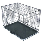 US Warehouse 30" Pet Kennel Cat Dog Folding Steel Crate Animal Playpen Wire Metal