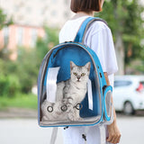 Portable Breathable Pet Carrier Backpack for Cat and Small Dog 
Transparent Space Pet Backpack