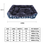 BOUSACC Soft Bed Fun Prints for Dogs, Cats, Puppies for all sizes. Various colors offered.