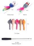 15 Pcs. Combination Set Cat Kitten Pet Feather Mouse Bell Ball Fishing Telescopic Funny Cat Rod  
Assortment of Cat Kitten Pet Interactive Toys