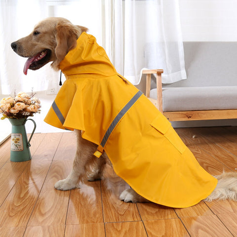 Reflective Tape Small to Large Dog Raincoat  Pet Coat Pets Clothes Dog Raincoat  Puppy Raincoat  XS-XXXL