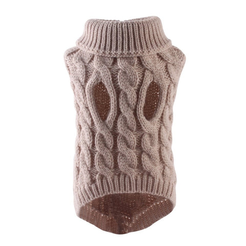 Winter Warm Knitted Pet Dog Sweater Autumn Winter Pet Clothing Costume Jumper Comfortable Dog Sweater. Various Colors Available.