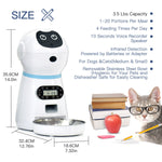 Automatic Timed  3.5L Capacity Cat and Dog Feeder with Voice Recorder and Stainless Steel Bowl