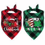 2 Piece Christmas Holiday Bandanas For Small and Medium-sized Dogs Cats Pets
Also, MY FIRST CHRISTMAS is available