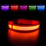 MASBRILL LED Dog Cat Pet Collar Luminous Waterproof Safety Glow Flashing Various Colors