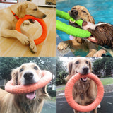 Interactive Dog Toy Training Ring Resistant for Dogs Puppies also Flying Discs Bite Ring Toy for Small Dogs