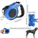 Dog Puppy Retractable Leash with Collapsible Bowl and Poop Bags